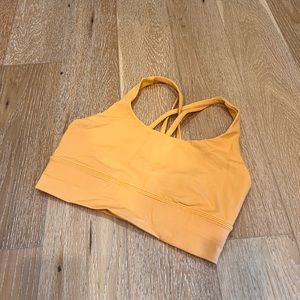 lululemon Energy Bra, size 6, orange